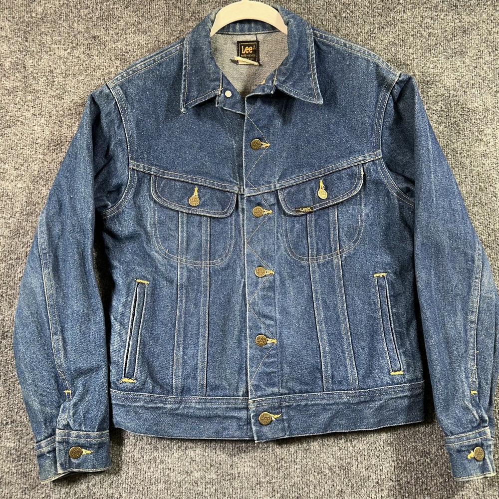 Lee Riders Trucker Jacket Womens 18 Large Western Cowboy Type 3 USA Made 70s VTG